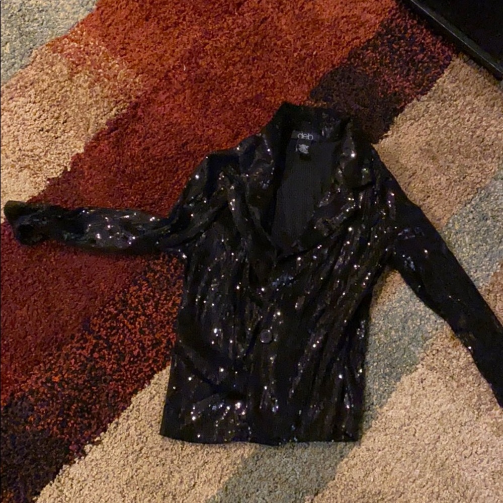 Sparkly black blazer